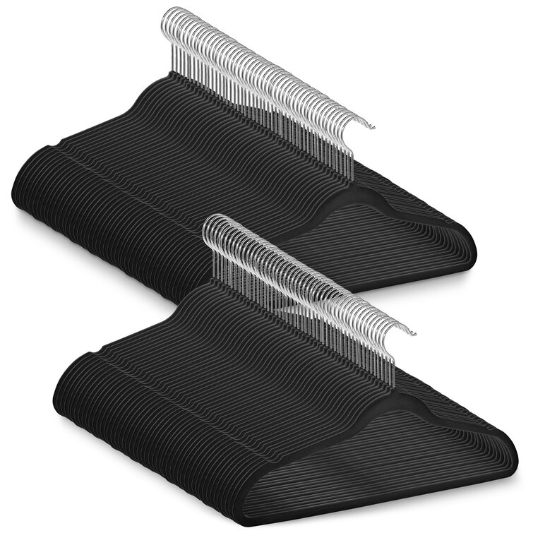 Black Plastic Top Hanger With Notches Rebrilliant Pack Size: 100