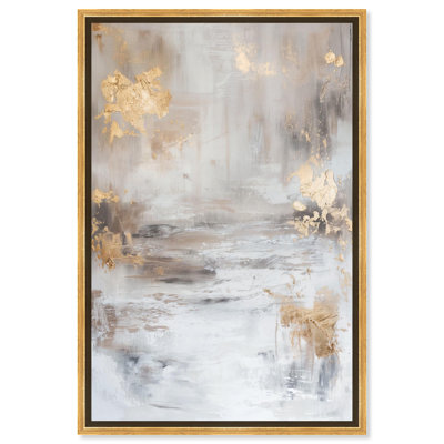 Art abstrait de pierres précieuses sur toile patinée brunie par Art Remedy