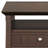 Acadian 48"W Solid Wood Transitional Coffee Table with 2 Drawers, Storage Shelf and Tapered Legs
