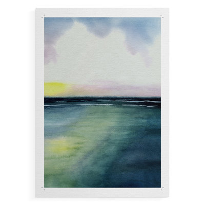 Sherbet Sunset Diptych II -Canvas Print Only - NOT FRAMED