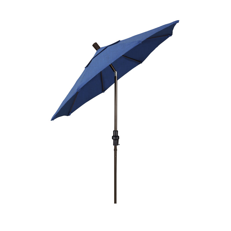 Parasol de marché 7,5 pi Brent, Toile Sunbrella® régate, Noir, noir, noir, noir