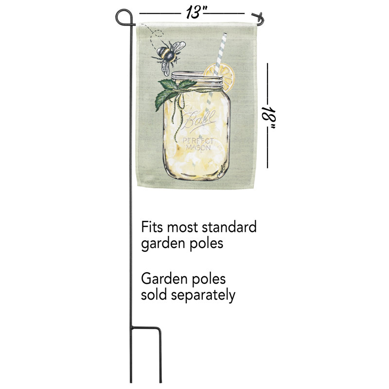 Drapeau de jardin en polyester 18 x 13 po Eitelfritz