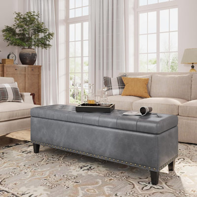 Madalie Upholstered Ottoman by Latitude Run
