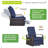 Outdoor Garden Recliner, Automatic Adjustable Wicker Lounge Recliner Chair-655286963-655286964
