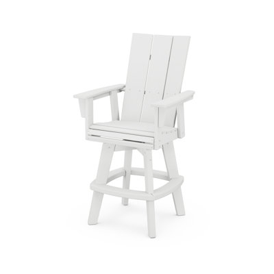 Modern Curveback Adirondack Swivel Bar Chair