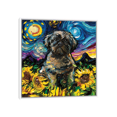 Reproduction d’art, « Shih Tzu Night II » par AJA