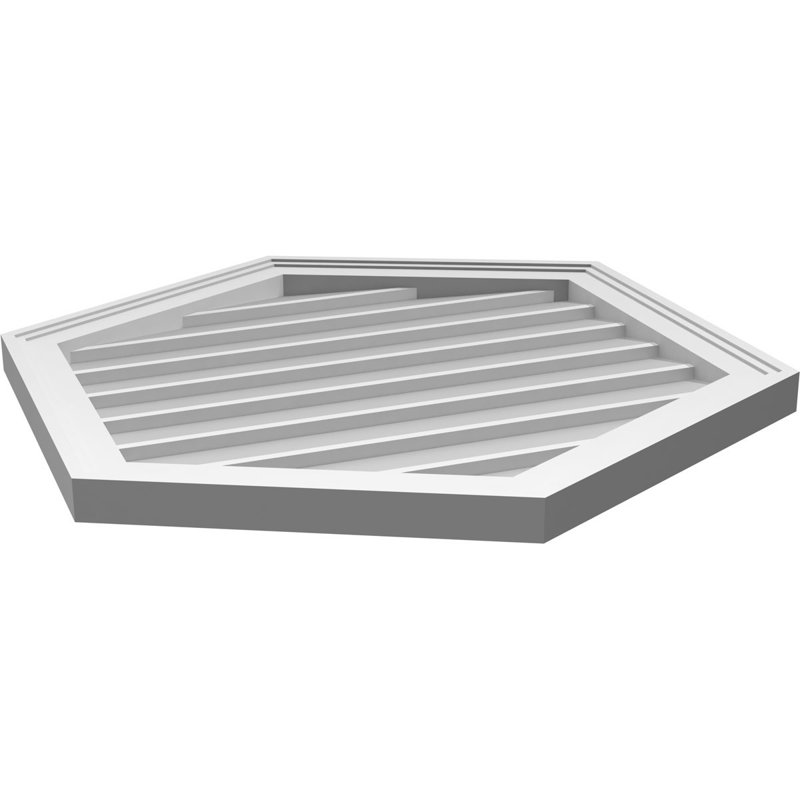Ventilé vertical à pignon vertical en uréthane 6/12, H 1,5 po x l 26 po x L 28 po