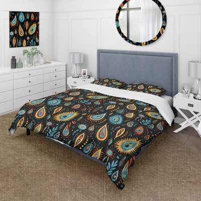 Tribal Essence Paisley Pattern I - Ensemble de housse de couette à motif cachemire