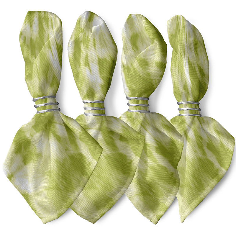 Ensemble de serviettes 4 pièces Caire, L 18 po x L 18 po, Vert clair