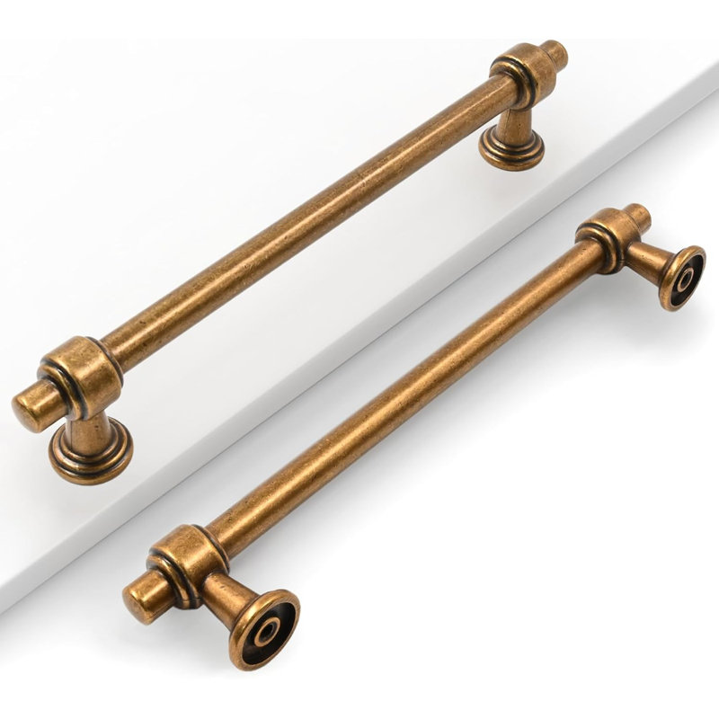Paquet de 10 boutons d'armoire - Quincaillerie d'armoire de cuisine robuste en métal solide pour tiroirs, commodes, armoires - Antirouille et facile à installer