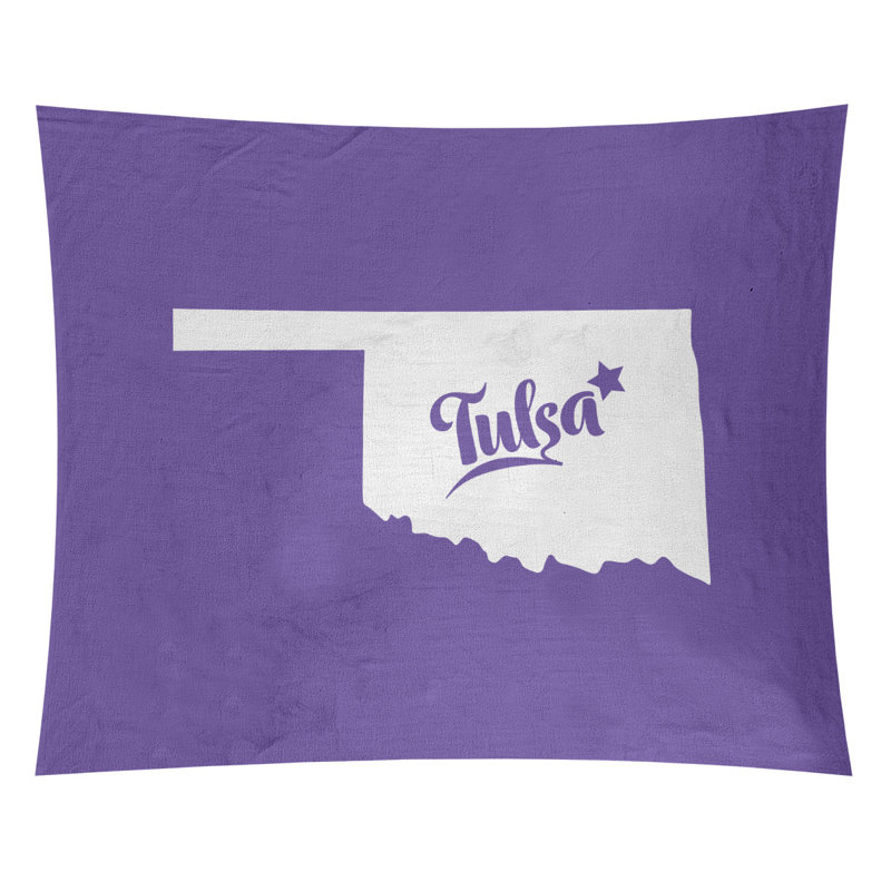 Polyester Tapestry, 51" H x 60" W, Purple