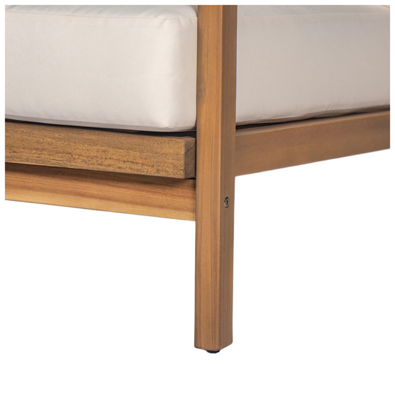 Christopher Knight Home 28" W x 31.5" D x 25.75" H Solid Wood Outdoor Lounge Chair with Woven Backrest