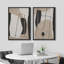«Emerald Green Mid-Century», 2 pièces sur toile-99015905-99015904