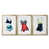 Toile avec cadre or