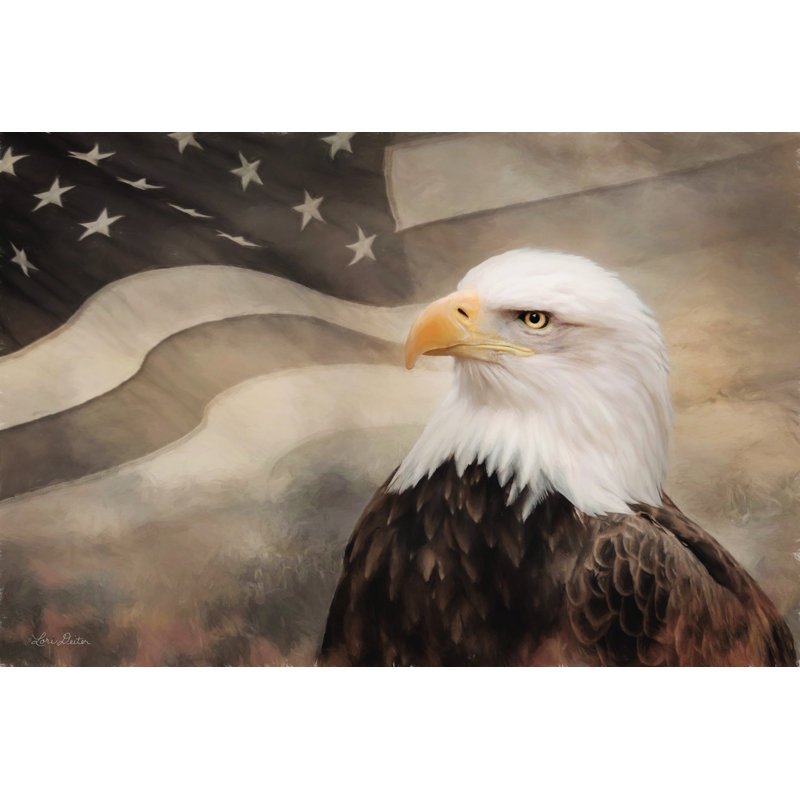 «US Symbols» par Lori Deiter - reproduction, Papier photo blanc avec cadre simple, Non, H 24 po x l 36 po