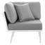 Chaise de coin d'extérieur en aluminium Modway Stance-1729492339