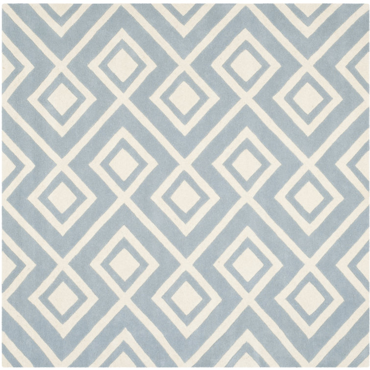 Deedie Hand Tufted Wool Geometric Rug