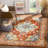 Hertzler Oriental Orange Area Rug-2048366296