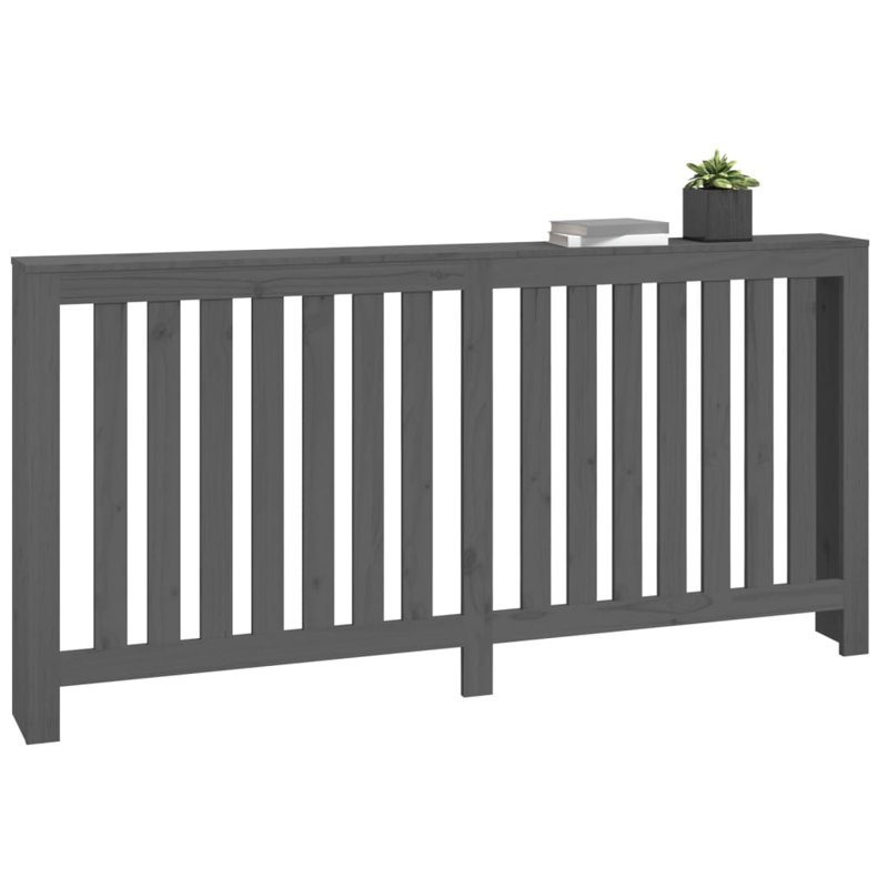 Kylieanne Large Radiator Cover, 84cm H x 169cm W x 19cm D, Grey