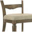Ensemble de chaises d'appoint Parfield en tissu brun clair et finition chêne vieilli (ensemble de 2)