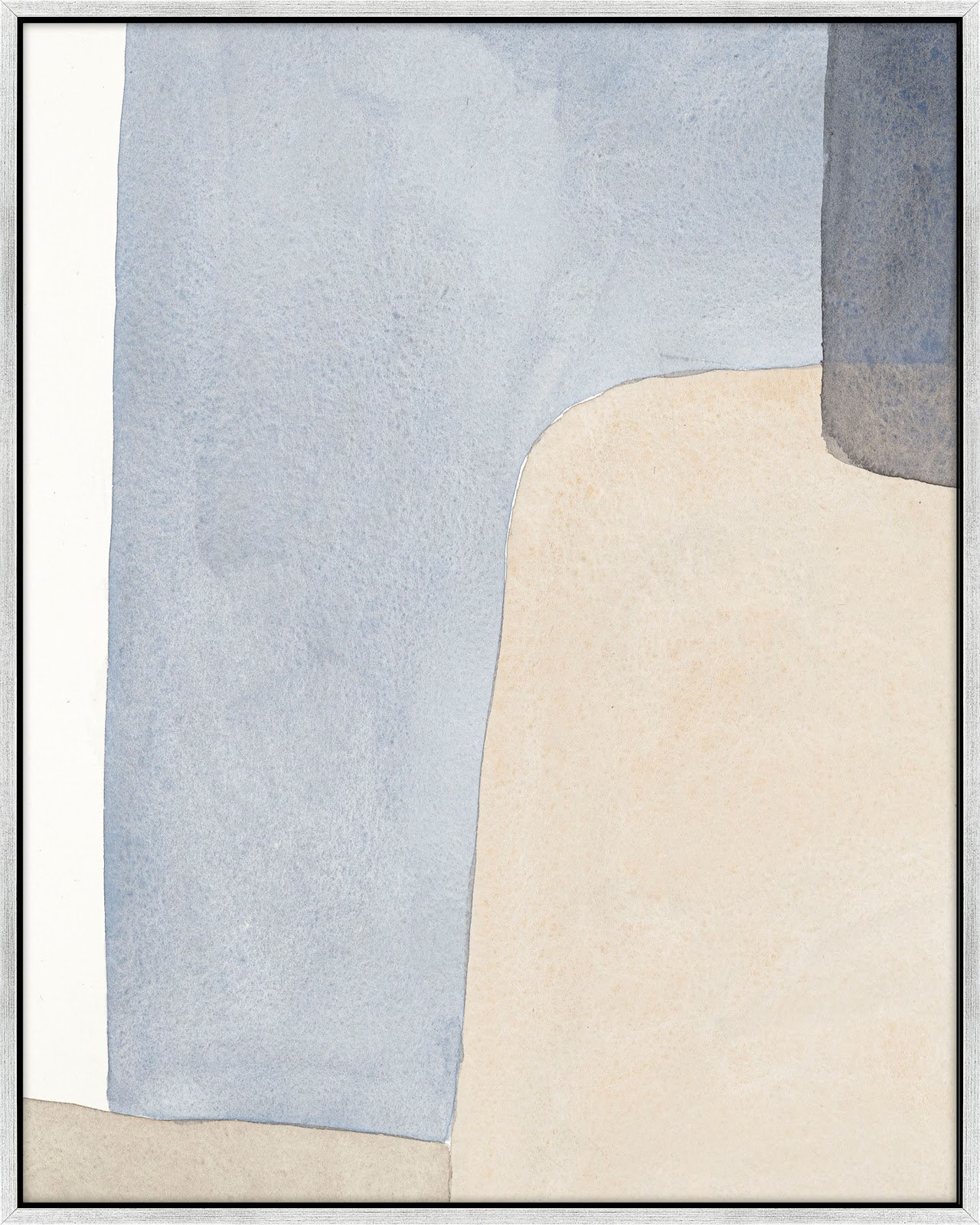 Dreamy Hues by Julia Balfour, Silver Framed Canvas, 30" H x 24" W x 1.4" D