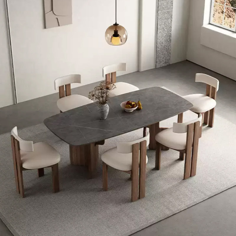 Combinaison de table et de chaise de style français rétro