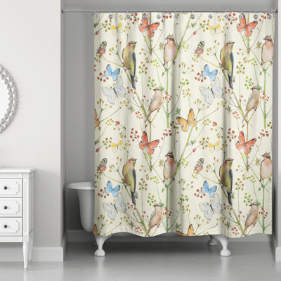 Perine Floral Shower Curtain