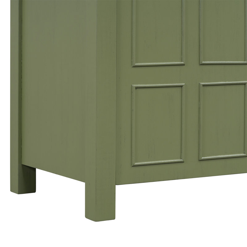 Rangement de meuble-lavabo 36 po avec lavabo, Vert olive