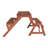 Alicia 4 - Person Cedar Solid Wood Patio Dining Set Rectangular Table