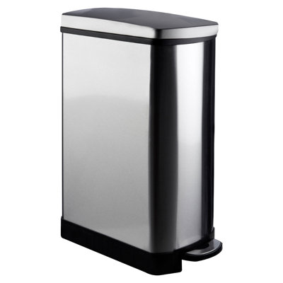 Metal Step On Kitchen Trash Can - 35L