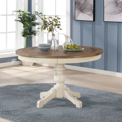 Cierra Round Solid Wood Base Dining Table