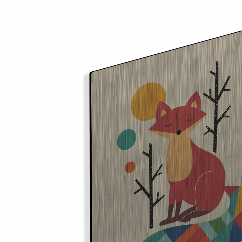 «Rainbow Fox» par Andy Westface, H 16 po x l 12 po
