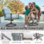 Fauteuil pivotant avec coussins Anorah