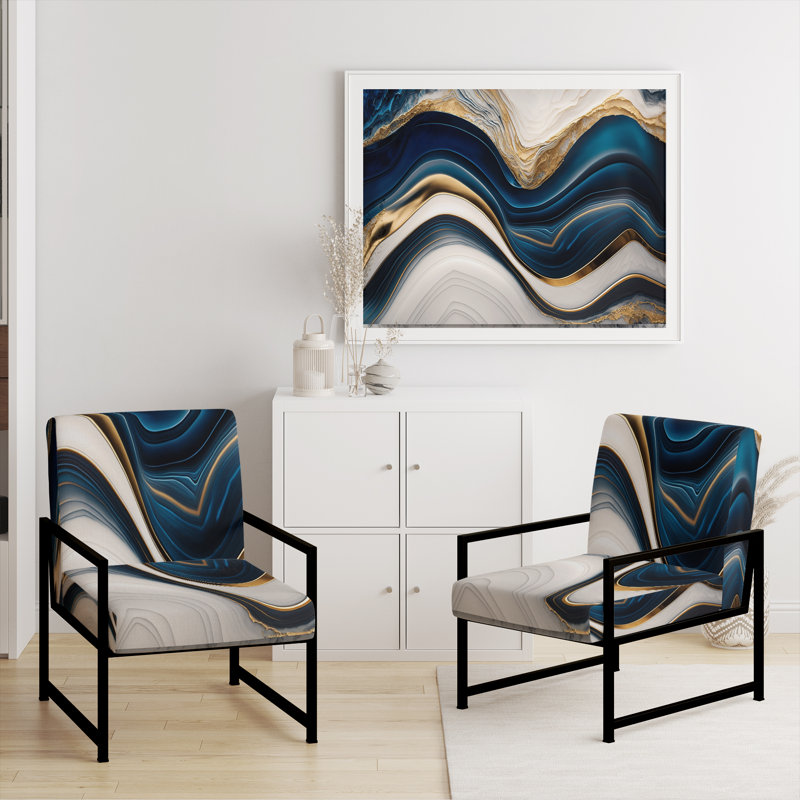 Fauteuil d'appoint Crofford, Noir, noir, noir, noir
