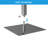 10 Inch Square Rain Shower Head 1.8 GPM High Pressure Shower Head Stainless Steel Shower Head-100607563