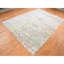 Tapis noué à la main 10 pi x 14 pi 1 po en laine grise et en vraie soie 8BA80DE00A8946FBAF19EEED84DC8DD1