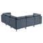 Canapé modulaire rembourré avec pieds en métal-1638560750