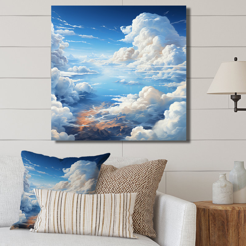 SKy View The art of Clouds I - Clouds, impressions encadrées, Toile tendue, H 36 po x l 36 po x P 1,5 po