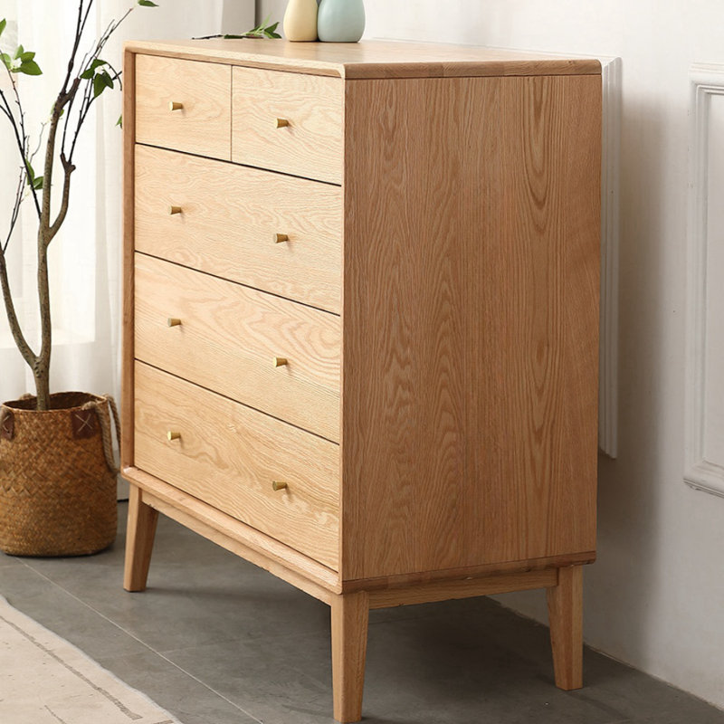 Commode d'appoint moderne en bois massif