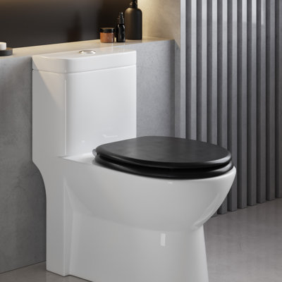 Toilet Seat, Soft Close WC Seat with Strong Hinge Ideal for Standard Toilet
