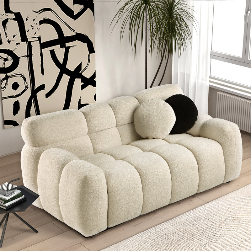 Causeuse Kieayla, Beige