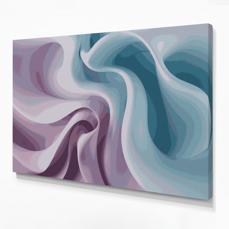 Gradient Abstract 74 Gray Canvas Wall Art, 11" H x 14" W