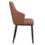 Chaise d'appoint rembourrée en tissu Leonikos