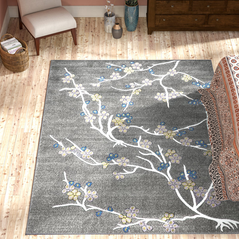 Tham Floral Indoor Rug, 4' x 5'