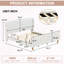 Lit plateforme Verona King en velours avec tête de lit capitonnée à oreilles-134707181-134707184