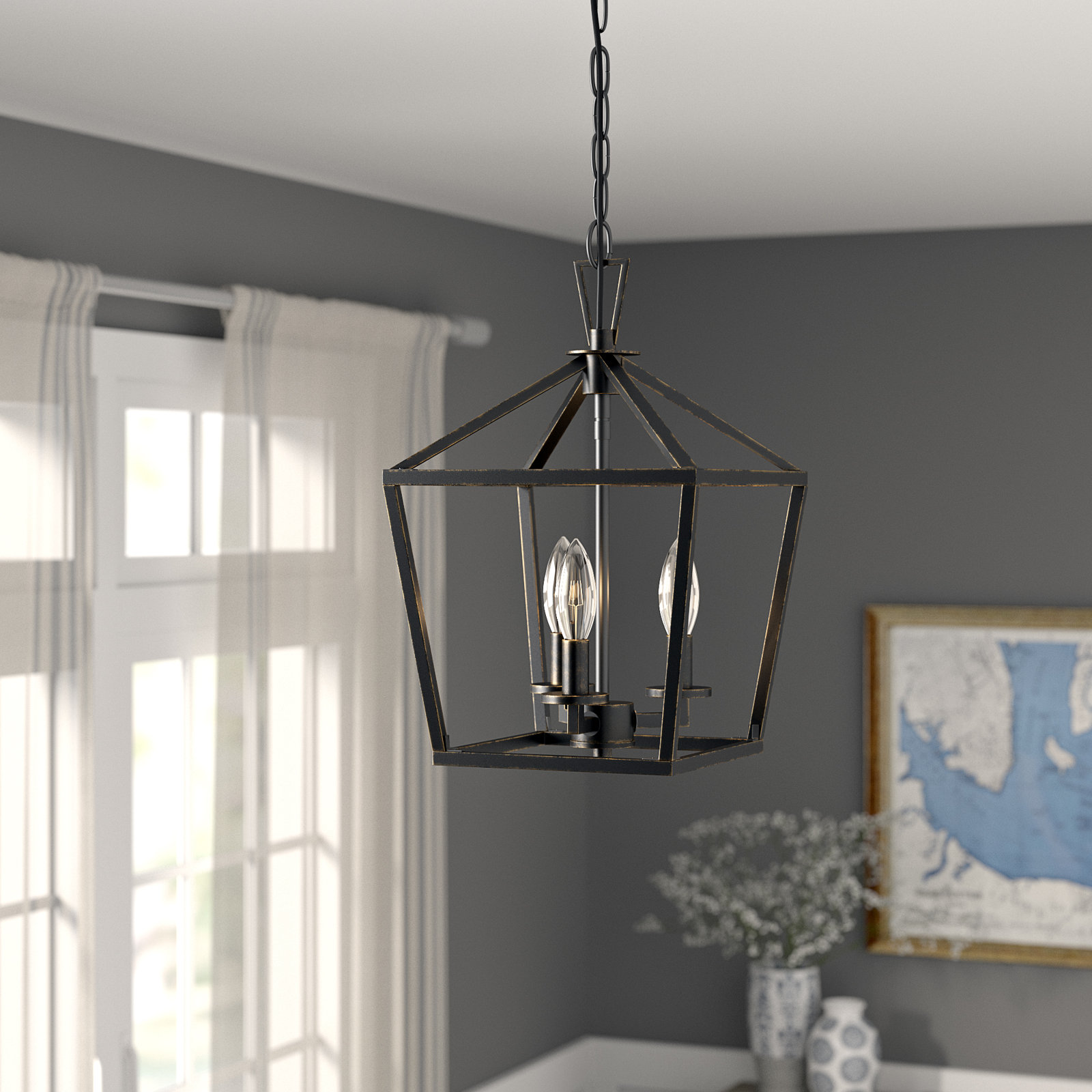 Hastings 3-Light Chandelier, Classic Bronze