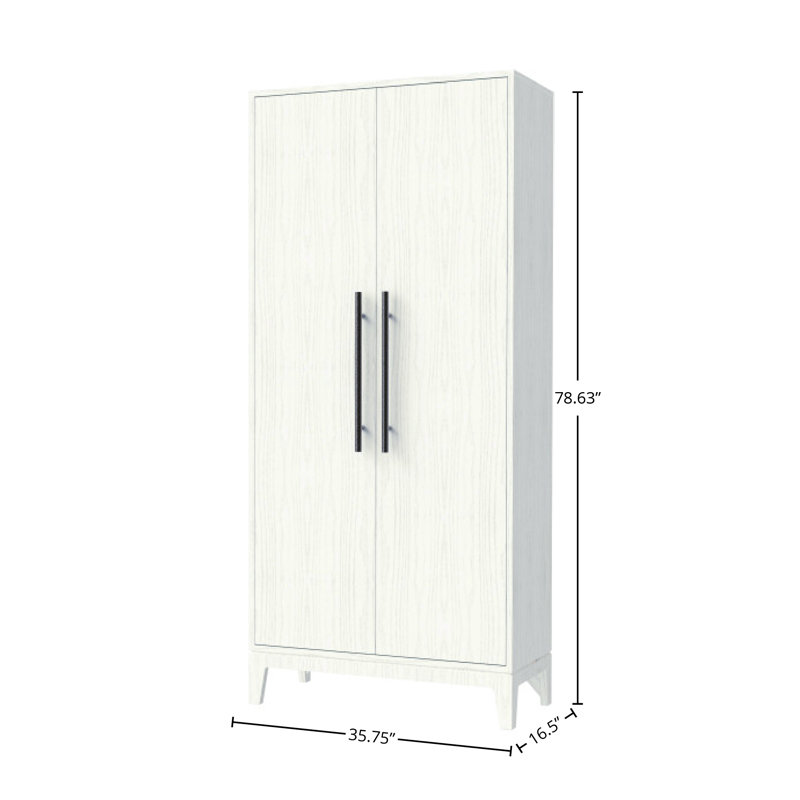 Millie IV Storage Cabinet, Ivory