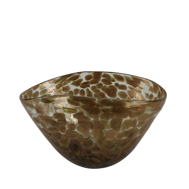 Codrington Gold 18.5Cm Glass Table Vase Decoration Piece for Living Room