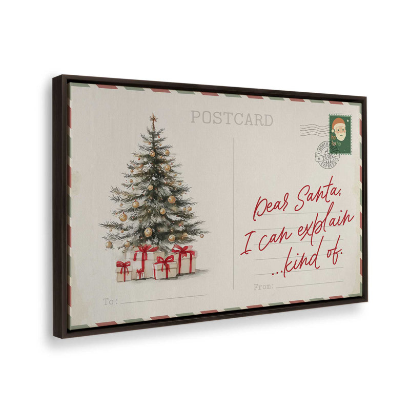 Impression sur toile, carte postale confession, H 20,75 po x l 30,75 po, Érable américain