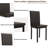 Kaedon 4 - Person Faux Marble Top Four Leg Dining Set-752499684